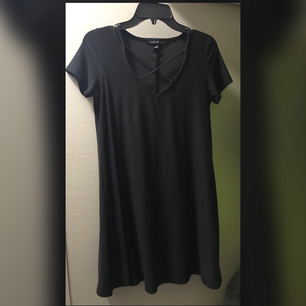 Black T-shirt dress